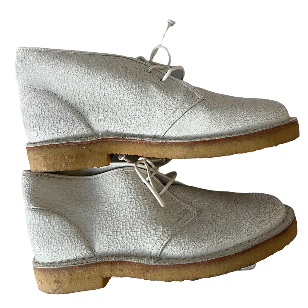 Tory Burch Bergen Leather Bootie Chukka White - Picture 5 of 9